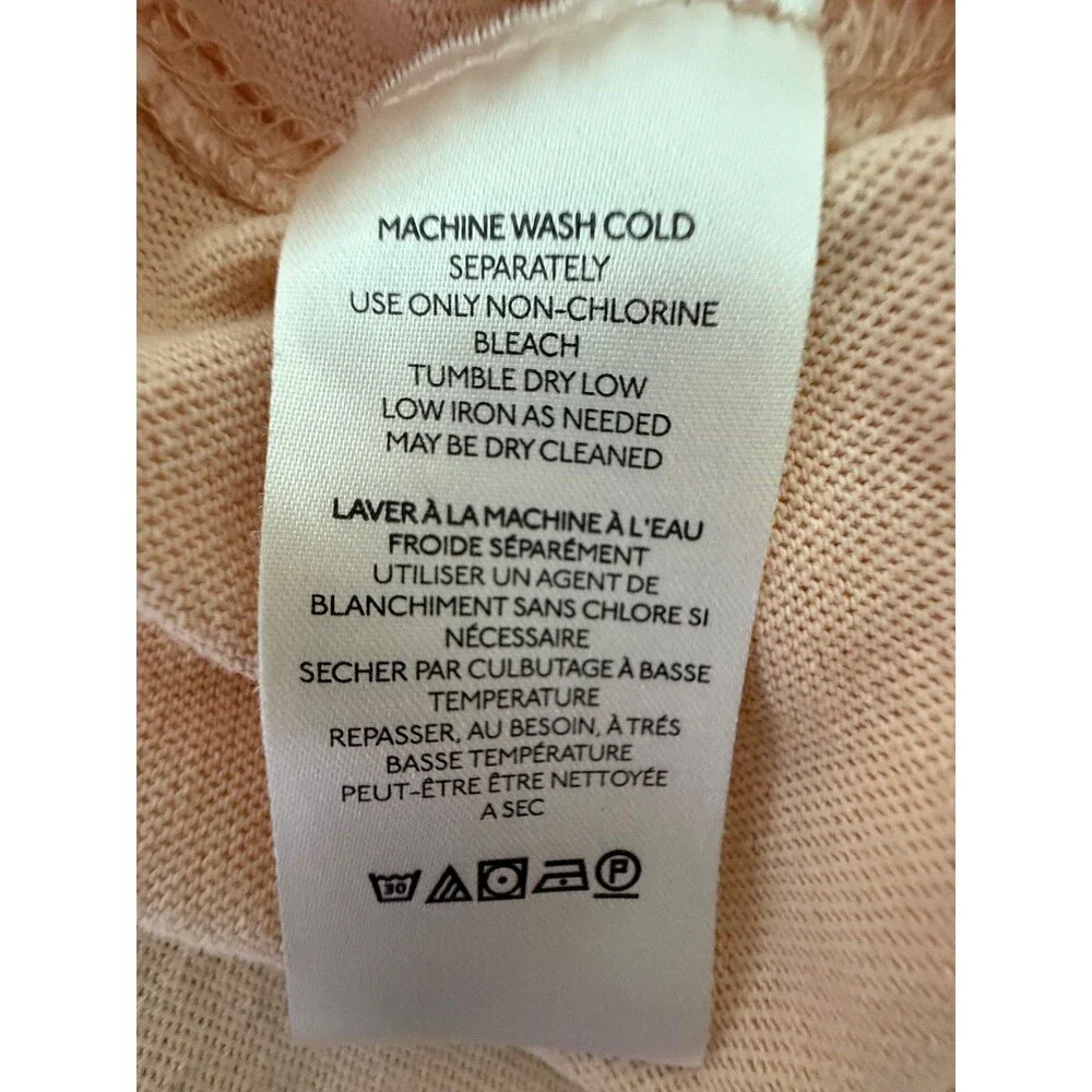 Free People We The Free Oversize Boxy Crop Tee Medium Peach Boho Artsy Casual
